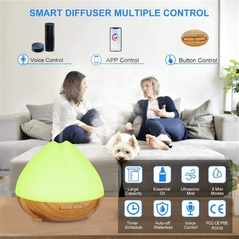 Humidificador Inteligente Tuya Con Luz LED Colorgul Difusor WiFi