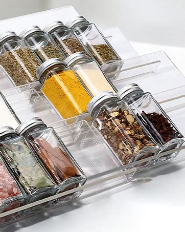 Amazon Clear Acrylic Spice Drawer Organizer 4 Tier 2 Set