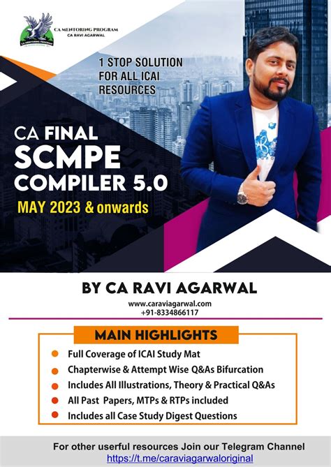 CA Final SCMPE COMPILER 5 0 PDF For May 2023 Nov 2023 Exam By CA Ravi