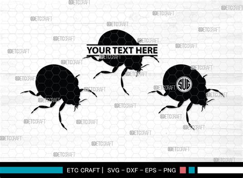 Ladybug Monogram Ladybug Silhouette Graphic By Etc Craft Store