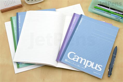 kokuyo campus notebook standard   mm rule  sheets jetpens