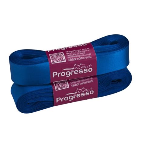 Fita de Cetim Nº 5 22mm Azul Royal 10 metros Progresso Canoas RS