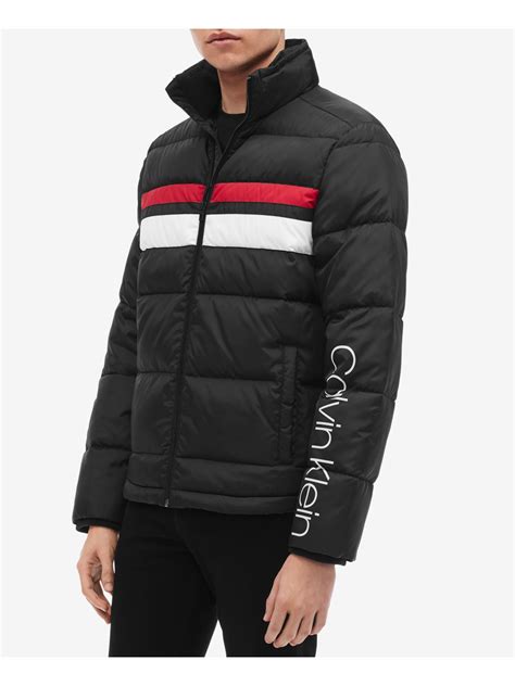 Calvin Klein 228 Mens Black Winter Heavy Puffer Coat Xxl Bandb Ebay