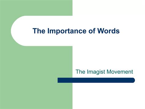 Imagism Ppt