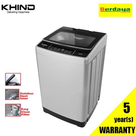 Khind WM80A 8KG Fully Auto Washing Machine Berdaya