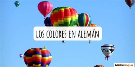 Los colores en alemán MosaLingua