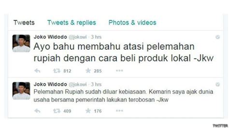 Pelaksanaan Nawacita Di Twitter Ajak Beli Produk Lokal Namun Dia