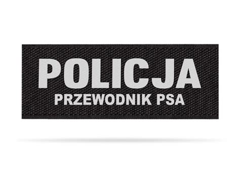 POLICJA PRZEWODNIK PSA Emblemat Odblaskowy Odblaskowo Pl