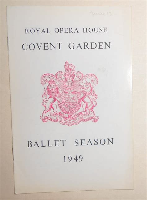 Royal Opera House Covent Garden The Sadler S Wells Ballet