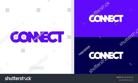 Connect Logo Wordmark Comunication Negative Stock Vector (Royalty Free) 2065759109 | Shutterstock