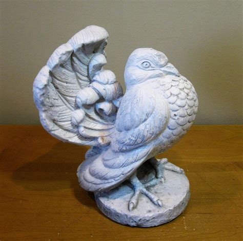 Vintage Henri Studios Cement Bird Dove Figurine Grouse Etsy