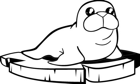 Coloring Page Of A Walrus