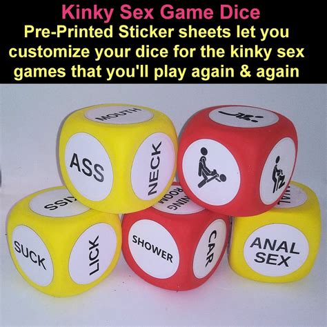 Kinky Sexy Customizable Erotic Sex Game Dice Choice Of Etsy