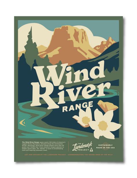 Wind River Range Poster The Landmark Project