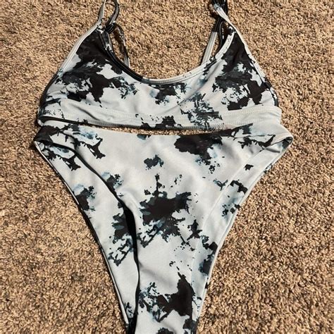 Romwe Bikini Set Worn A Couple Of Times Depop