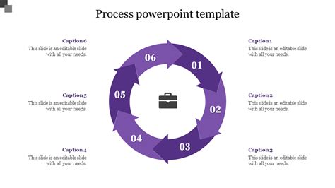 elegant process powerpoint template   nodes