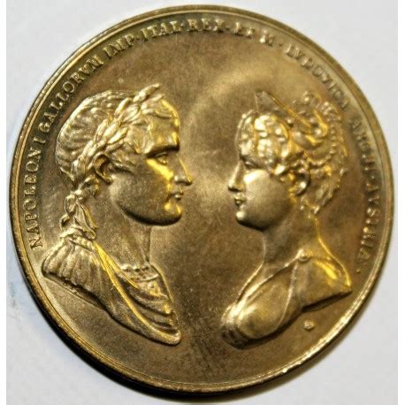 MEDAILLE MARIAGE DE NAPOLEON BONAPARTE AVEC MARIE LOUISE