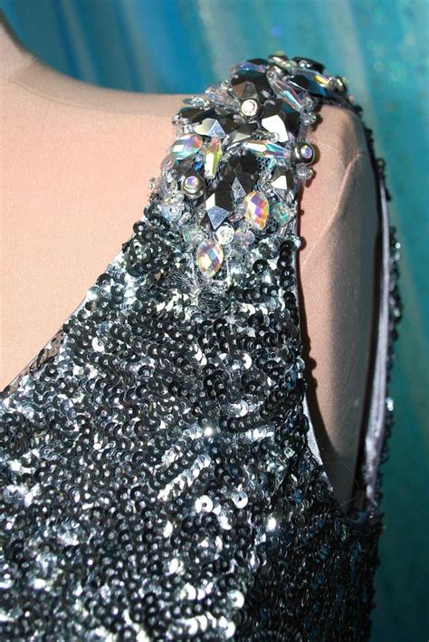 Sexy Bling Sequinsandrhinestone One Shoulder Mermaid Real Sample Custom