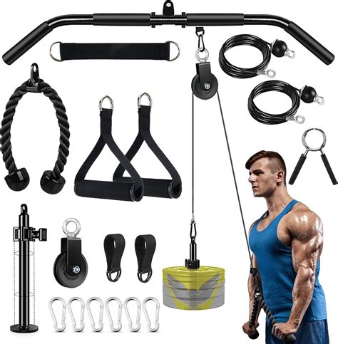 Buy Rosedale Studio Pulley System Gym LAT Pull Down Cable Machine