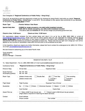 Fillable Online Socsc Hku Reservation Form Ii Socsc Hku Fax Email