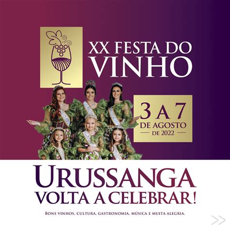 Lançada a programação completa da 20ª Festa do Vinho de Urussanga