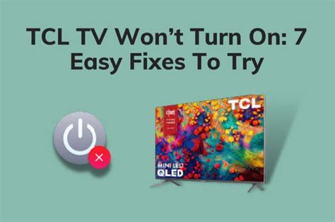 TCL TV Won T Turn On 7 Easy Fixes To Try Smarterve