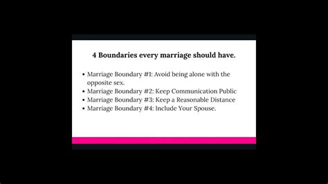 4 Boundaries Every Marriage Should Have When Rebuilding After Infidelity Youtube