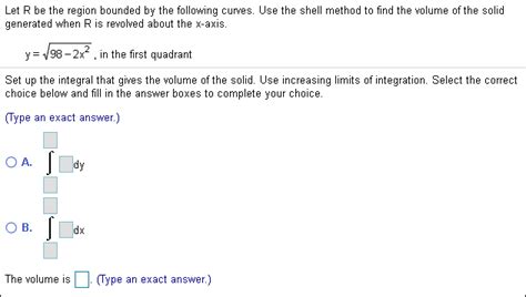 Answered Let R Be The Region Bounded By The Bartleby