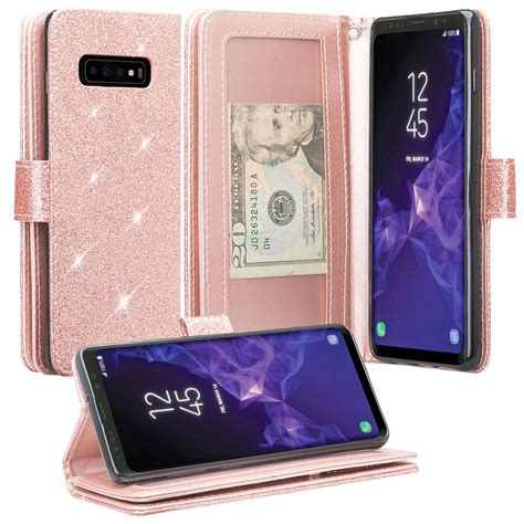 Samsung Galaxy S10e Case, Cute Leather Flip Wallet Case Cover Folio ...