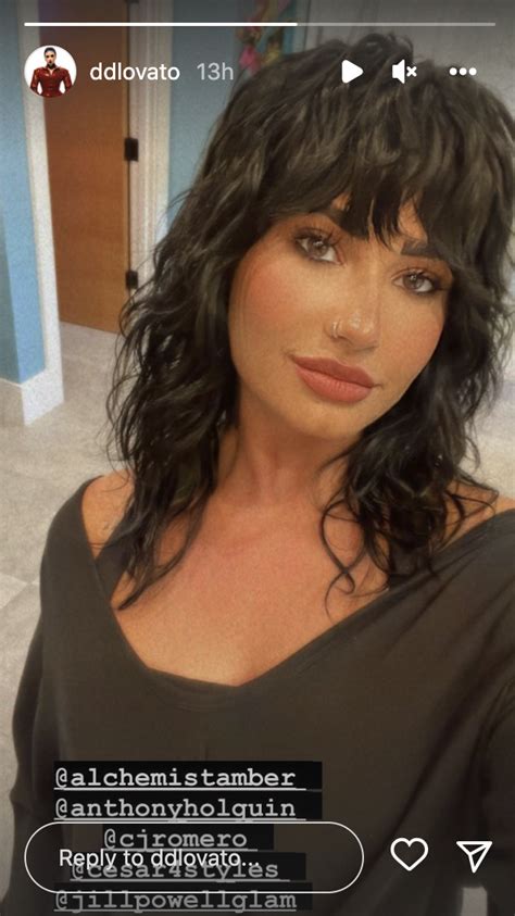 Demi Lovato Put A Curly Spin On Her Mullet Marie Claire