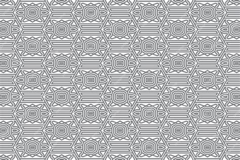 Premium Vector Decorative Abstract Geometric Seamless Pattern