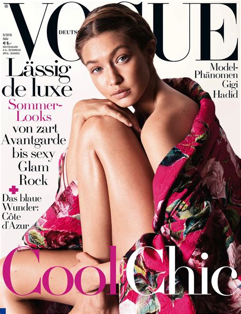 Wunder Mod Gigi Hadid Covers Vogue Germany Daily Front Row