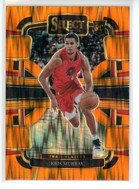 Kris Murray Panini Select Basketball Flash Orange Rookie