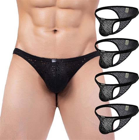 Dimgut Men S Sexy Lingerie Bag Mini Underwear Transparent Panties Bikini Gay G String Briefs At