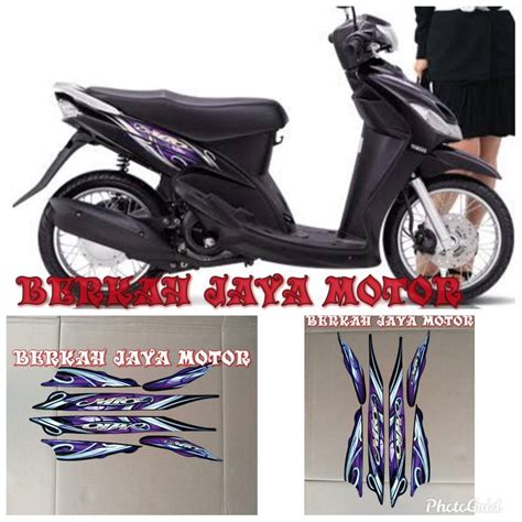 Jual Stiker Body Striping Mio Sporty Body Full Hitam Shopee