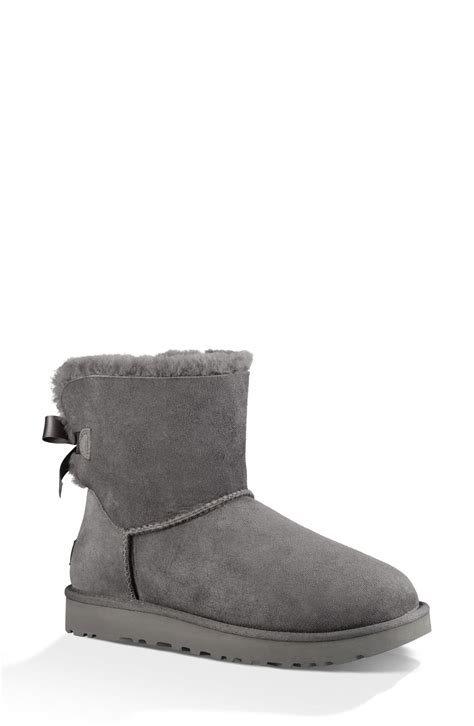 Ugg Mini Bailey Bow Ii Genuine Shearling Bootie 160 Nordstrom Lookastic