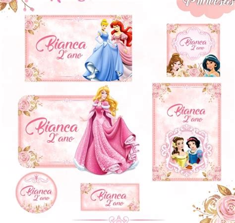 Etiquetas Escolares Princesa Disney V