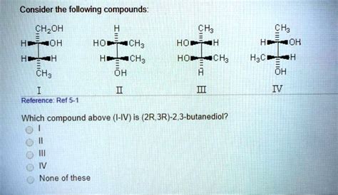 Solved Consider The Following Compounds Chzoh He Moh Ch Hof Hoe Ch