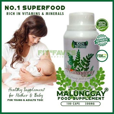 Malunggay Moringa Capsule Original Mg Organic Breastfeeding Mom