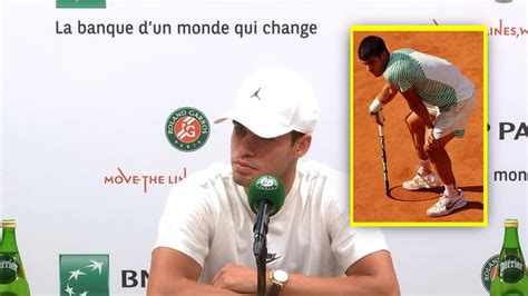 Carlos Alcaraz I M Disappointed In Myself Roland Garros Youtube