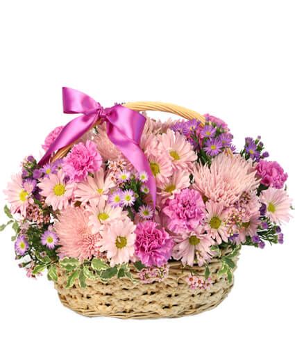 Drift Away Into Bliss With Our Gentle Dreams Basket Lavender Flowers