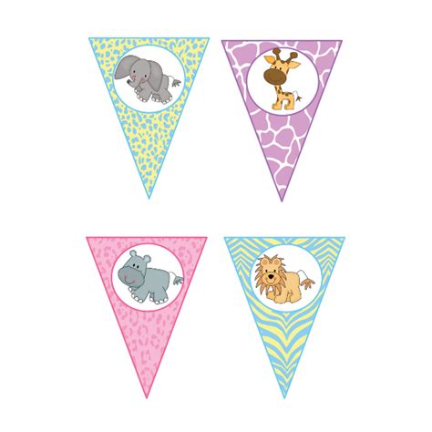 Baby Jungle Animal Bunting • Teacha