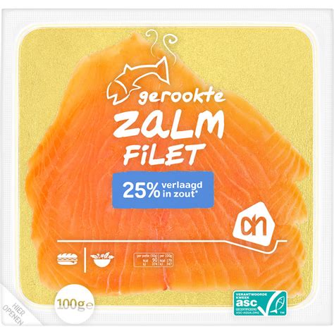 Ah Gerookte Zalm 25 Minder Zout Reserveren Albert Heijn