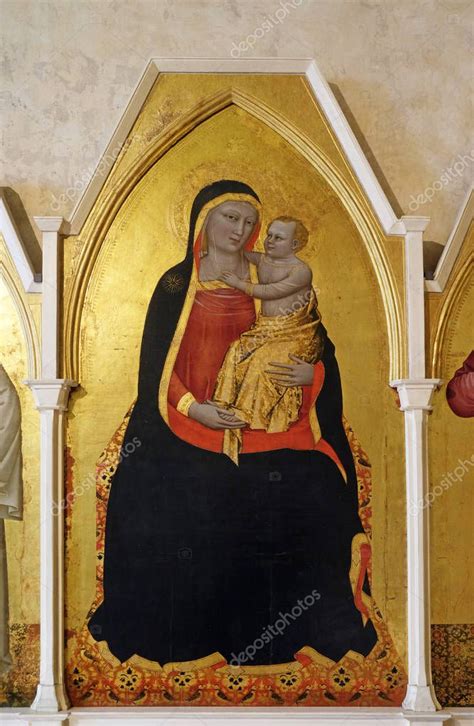 Virgen con el Niño por Nardo di Cione Basilica di Santa Croce