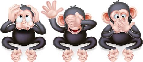 Royalty Free Hear No Evil See No Evil Speak No Evil Monkey Clip Art ...