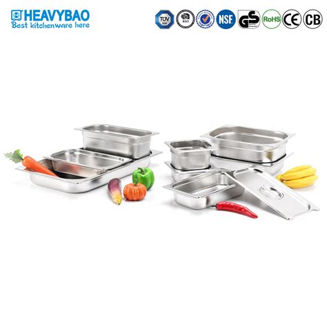 Heavybao All Sizes Gastronorm Food Container Stainless Steel Gn Pan