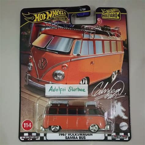 Hotwheels Hot Wheels Premium Volkswagen Vw Samba Bus Boulevard Edition Metal Real