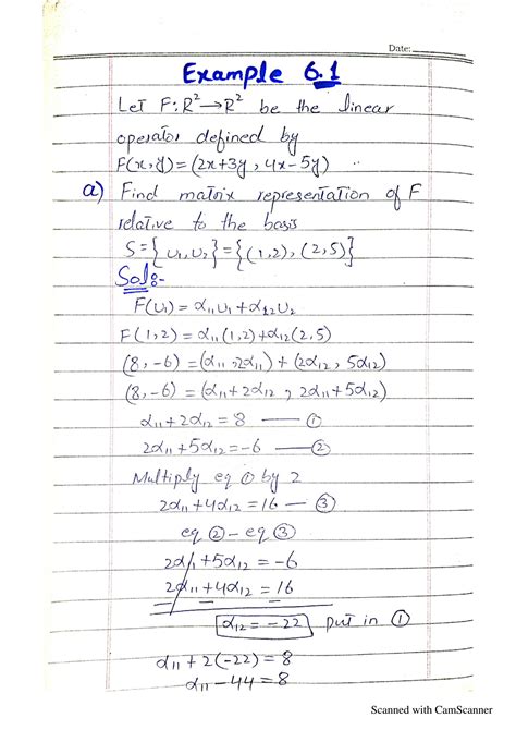 SOLUTION Matrix Transformation Of Linear Mapping Studypool