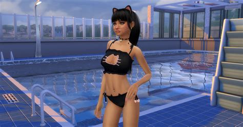 Sims 4 Erplederps Hot Sets Sexy Costumes For Your Sims 300918 Added Catgirl Bikini