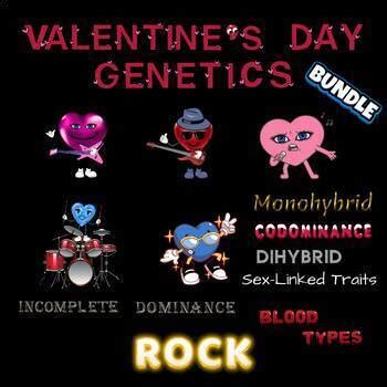 Valentine S Day Genetics ROCK BUNDLE Fun With Punnett Squares 6 Days